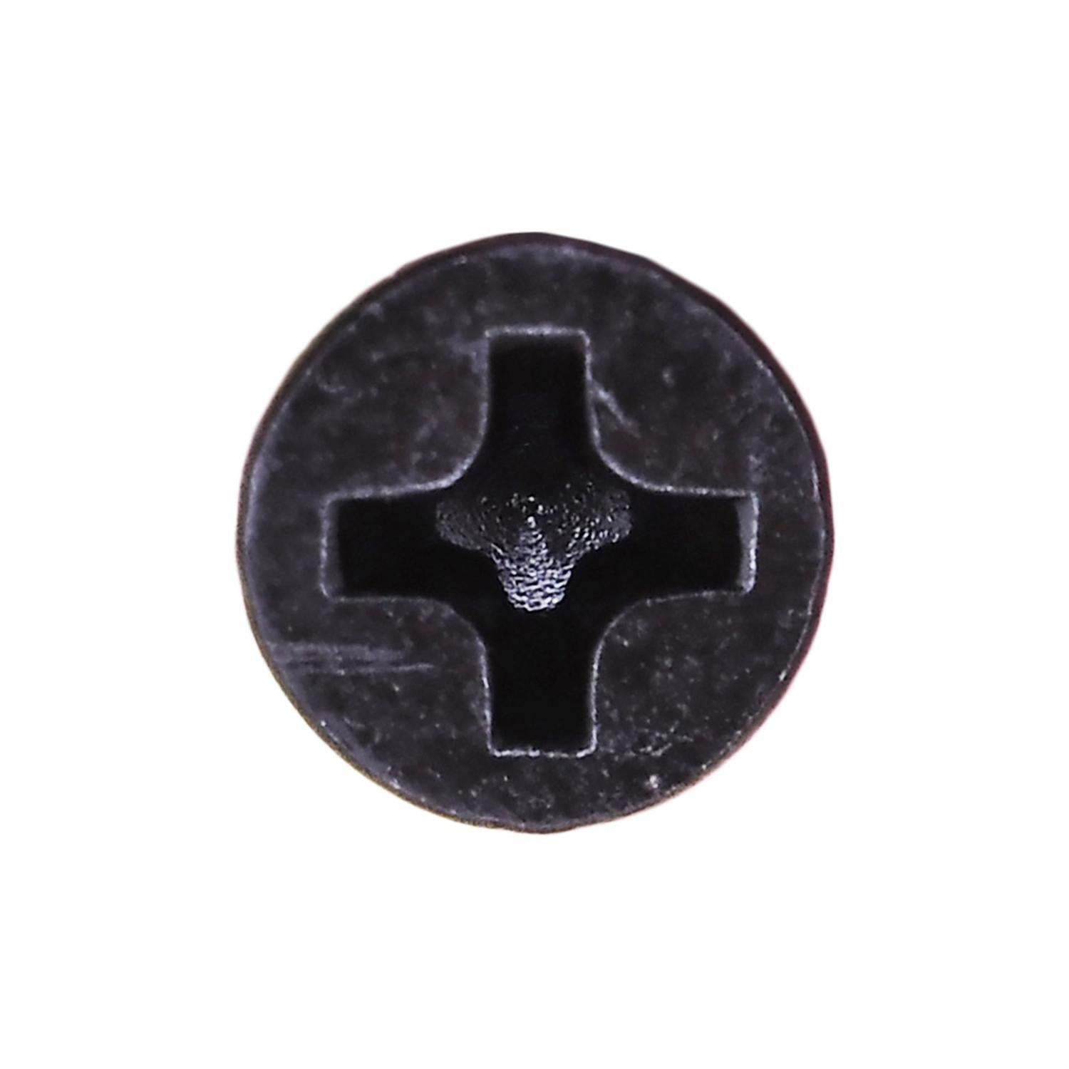 Auveco No. 10173 #8 X 1/2" Phillips Flat Head Tapping Screw W/ #6 Head Black Oxide, Quantity - 100