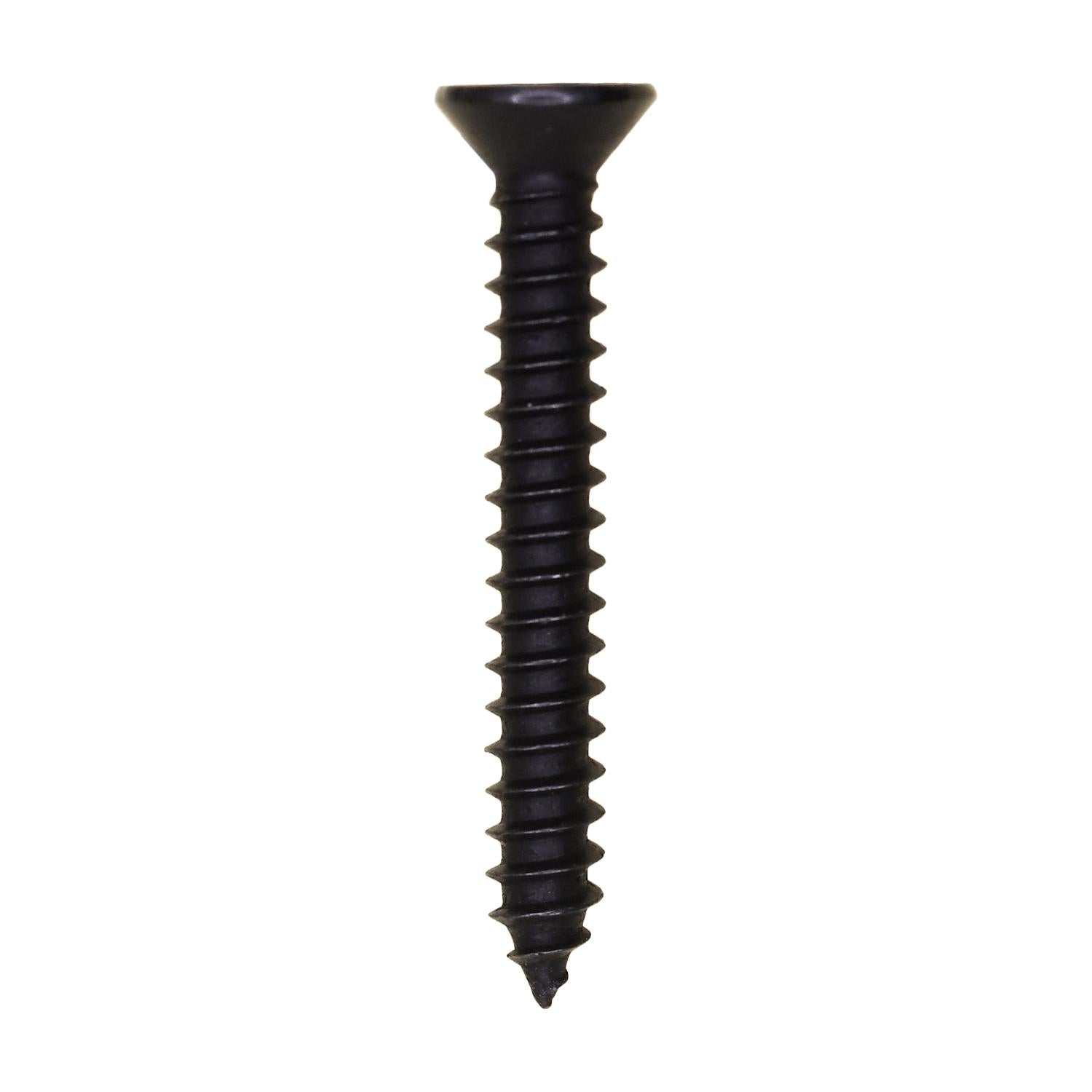 Auveco No. 10179 #8 X 1-1/4" Phillips Flat Head Tapping Screw Black Oxide, Quantity - 100