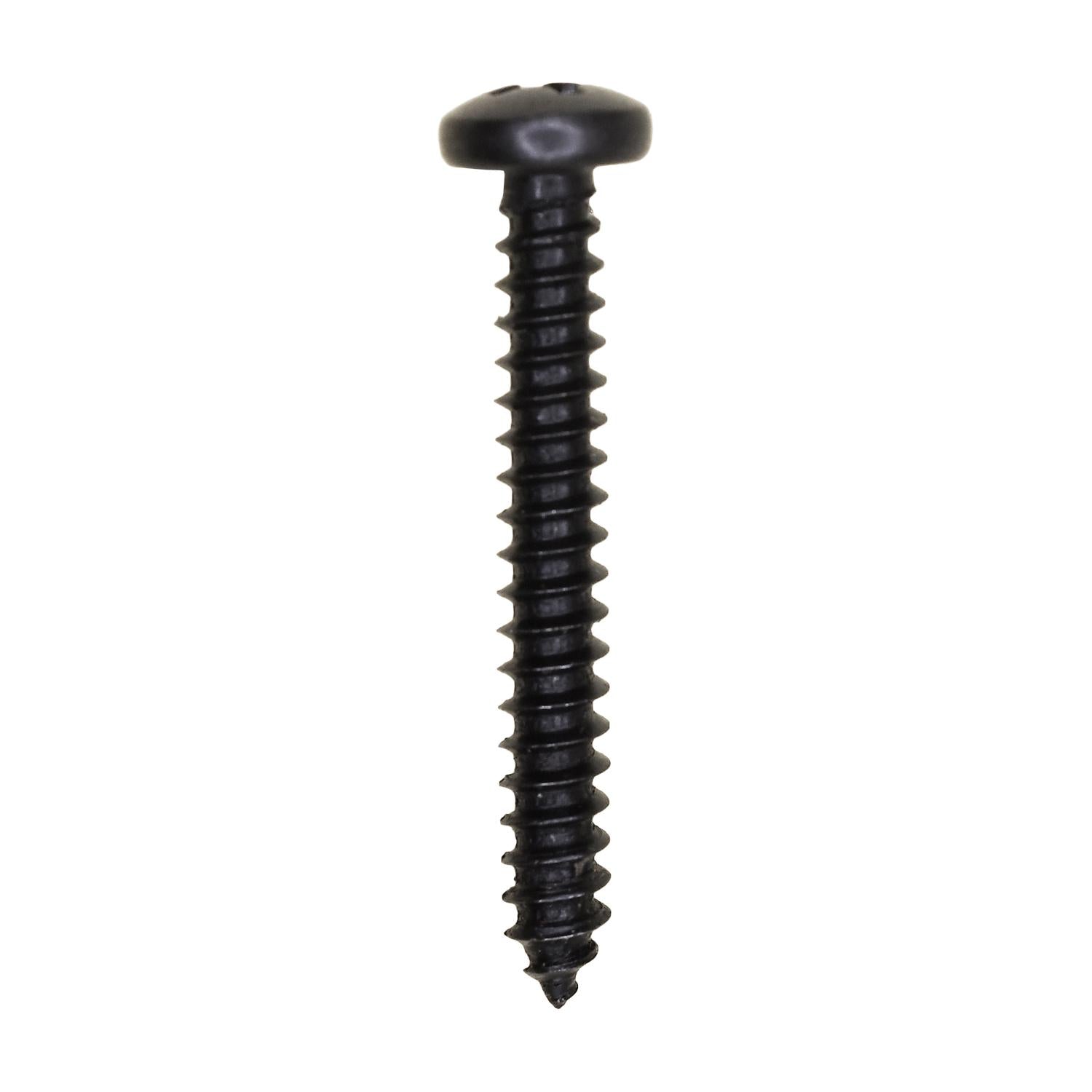 Auveco No. 10183 #8 X 1-1/4" Phillips Pan Head Tapping Screw Black Oxide, Quantity - 100