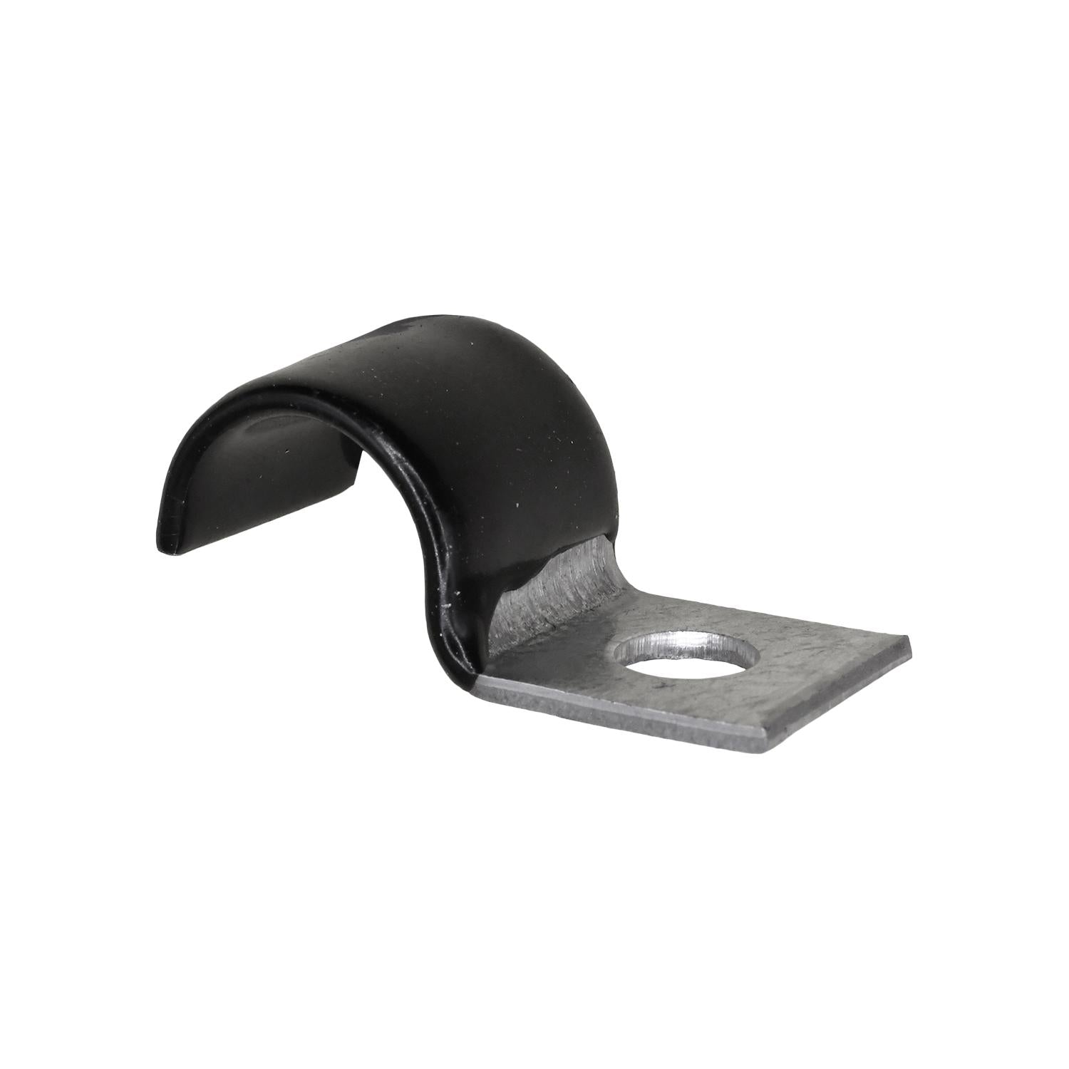 Auveco # 10613 Half Clamp 1/2"- Galvanized Vinyl Coated. Qty 25.