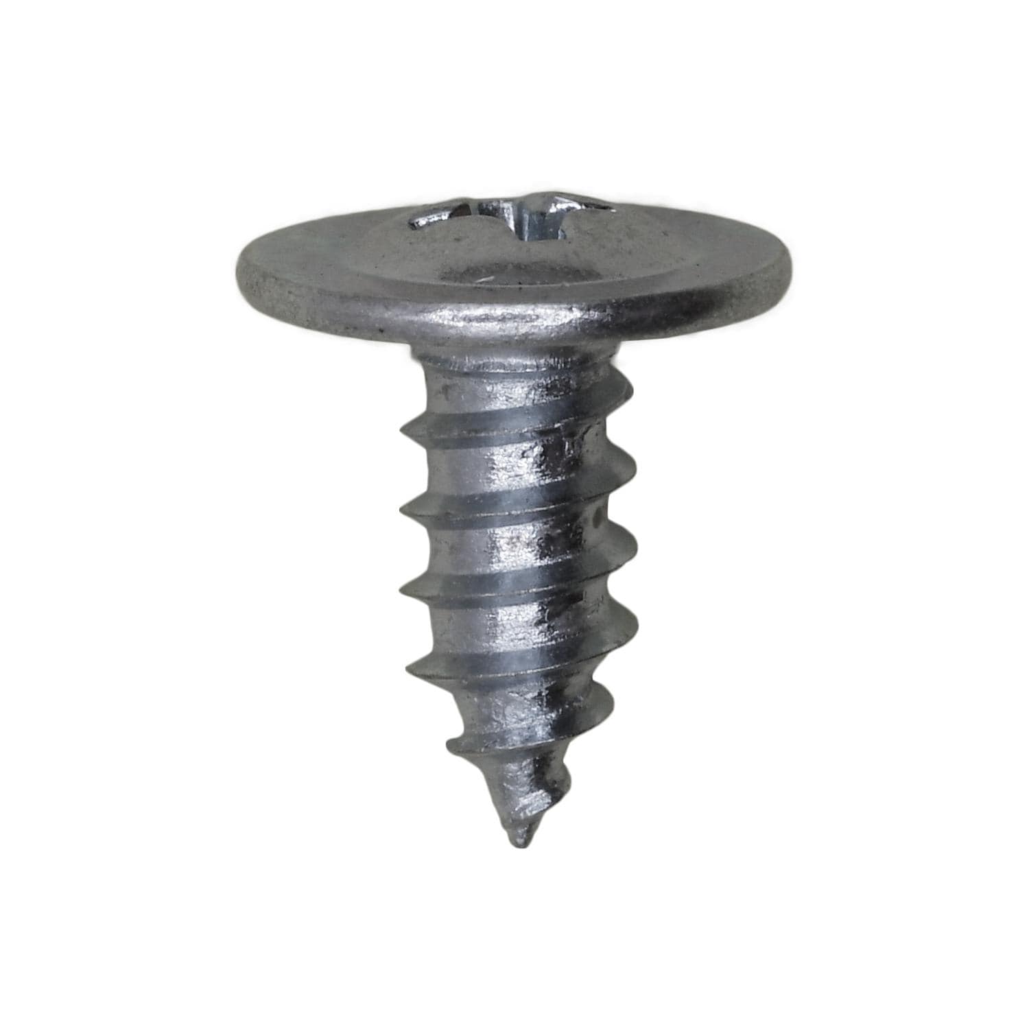Auveco No. 10642 #8 X 3/8" Phillips Oval Washer Head Tapping Screw - Zinc, Quantity - 100