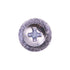 Auveco No. 10642 #8 X 3/8" Phillips Oval Washer Head Tapping Screw - Zinc, Quantity - 100