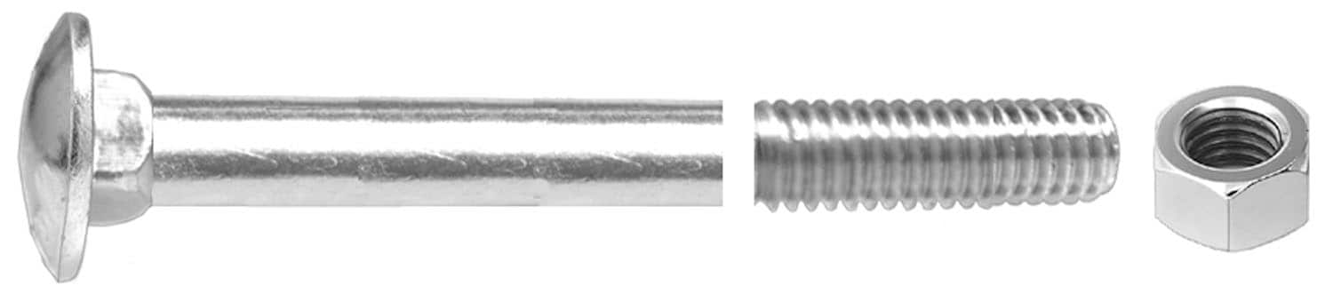 Auveco # 10643 5/16"-18 X 12" Battery Hold Down Bolt - Zinc. Qty 10.