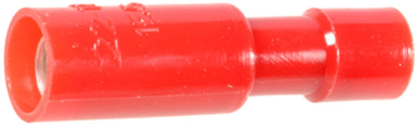 Auveco No. 10720 Female Snap Plug Connector 22 -18Ga - Red Vinyl, Quantity - 10