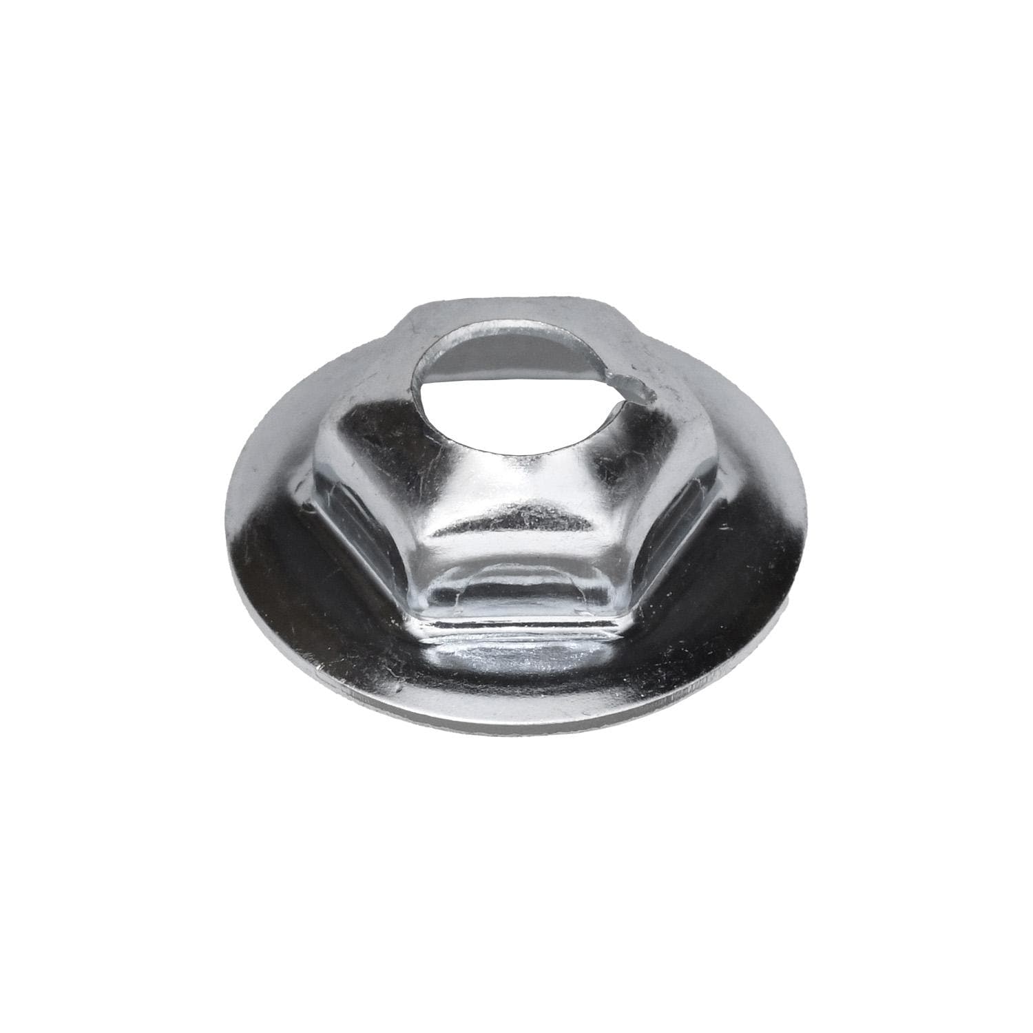 Auveco # 10764 Washer Lock Nut 5/16"-18 13/16" Outside Diameter 1/2" Hex - Zinc. Qty 100.
