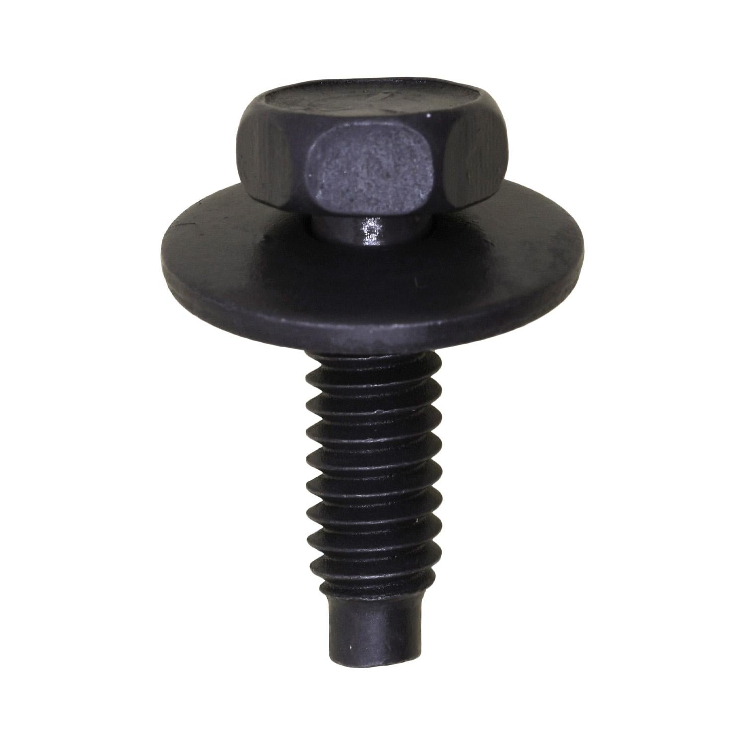 Auveco # 10823 Hex Head SEMS With Dog Point 1/4"-20 X 7/8"- Black. Qty 50.