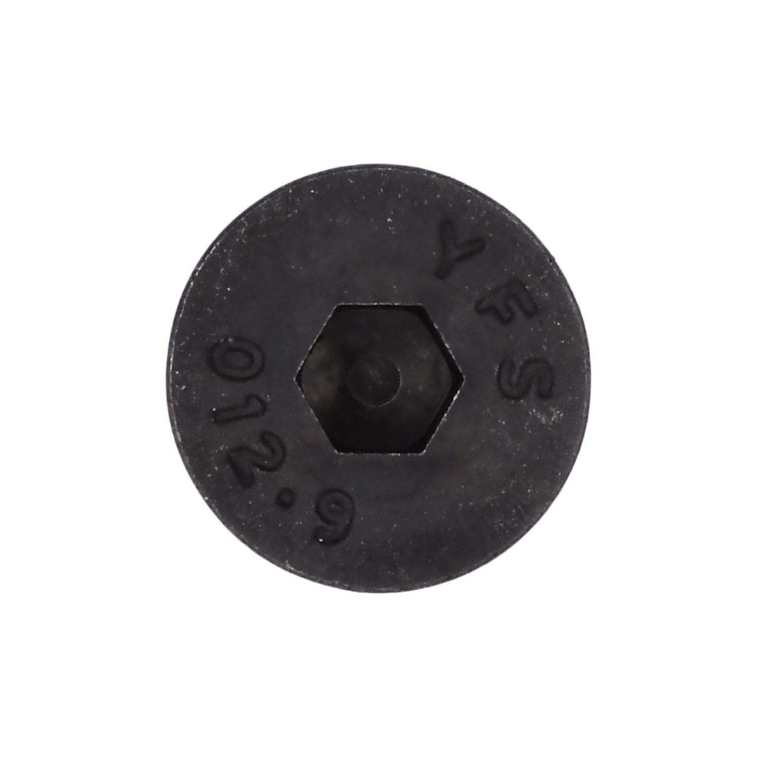 Auveco No. 10960 6-1.0 X 16mm Flat Socket Cap Scw Din 7991 Class 10.9, Quantity - 10