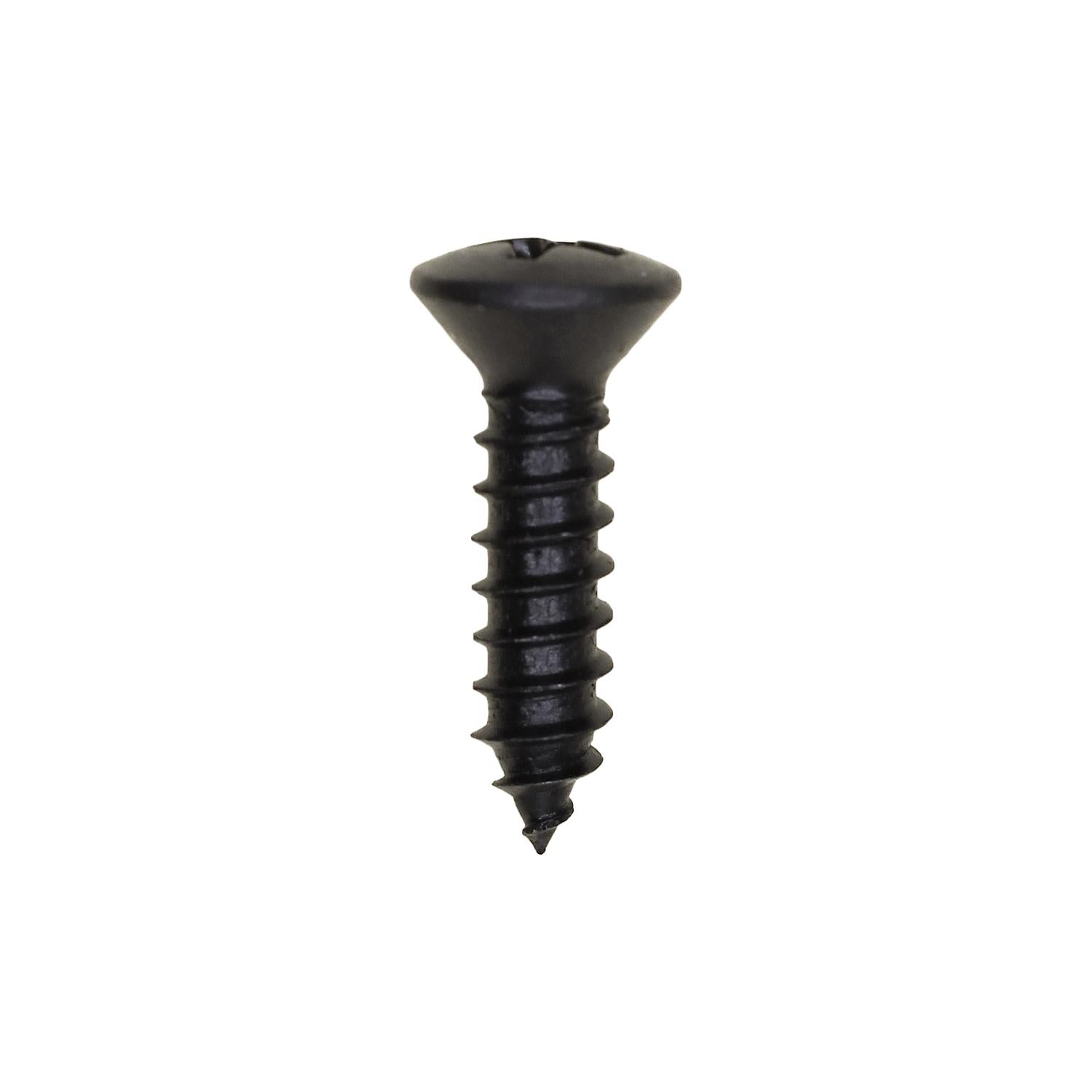 Auveco No. 11086 #10 X 3/4" Phillips Oval Head Tapping Screw - Black Oxide, Quantity - 100