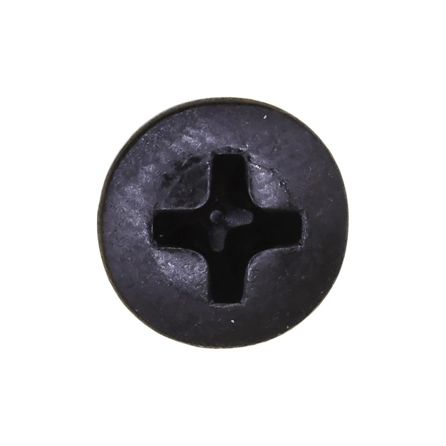 Auveco No. 11086 #10 X 3/4" Phillips Oval Head Tapping Screw - Black Oxide, Quantity - 100