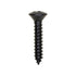 Auveco No. 11088 #10 X 1" Phillips Oval Head Tapping Screw - Black Oxide, Quantity - 100