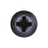Auveco No. 11088 #10 X 1" Phillips Oval Head Tapping Screw - Black Oxide, Quantity - 100