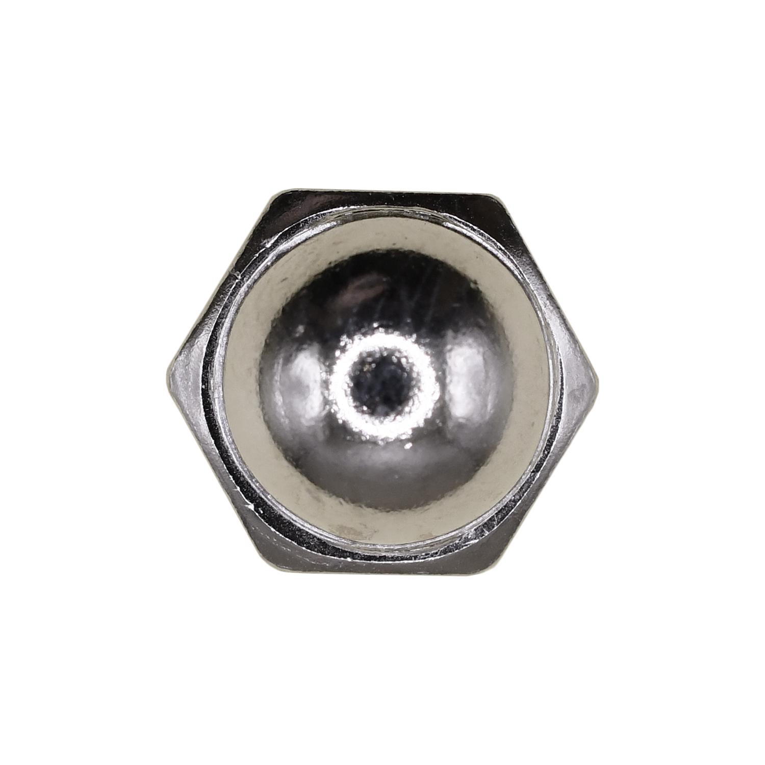 Auveco # 11183 5/16"-18 X 9/16" Steel Acorn Cap Nut - Nickel. Qty 50.