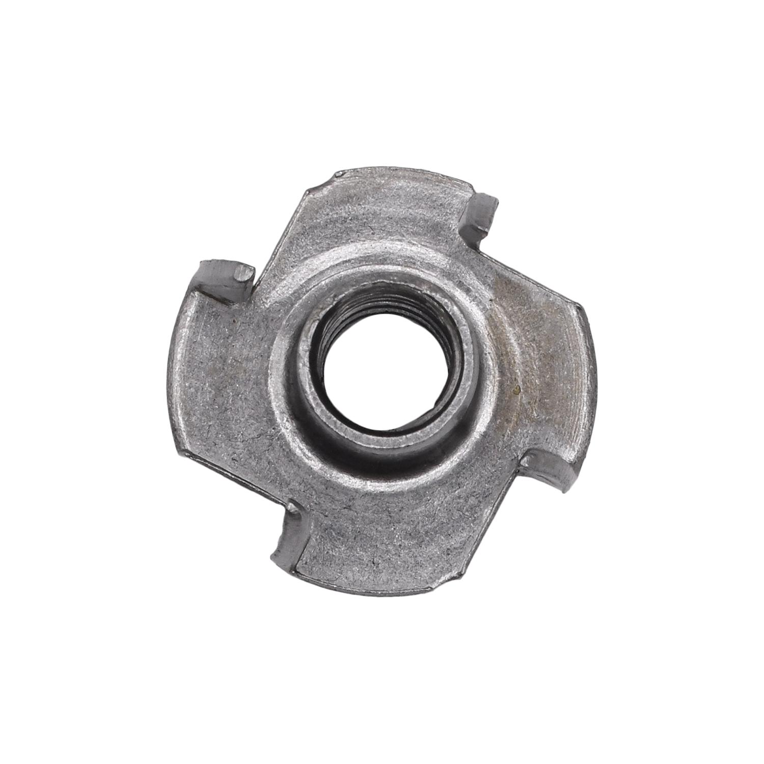 Auveco # 11325 Tee Nuts 1/4"-20 X 5/16" 4 Prong Slimline. Qty 100.