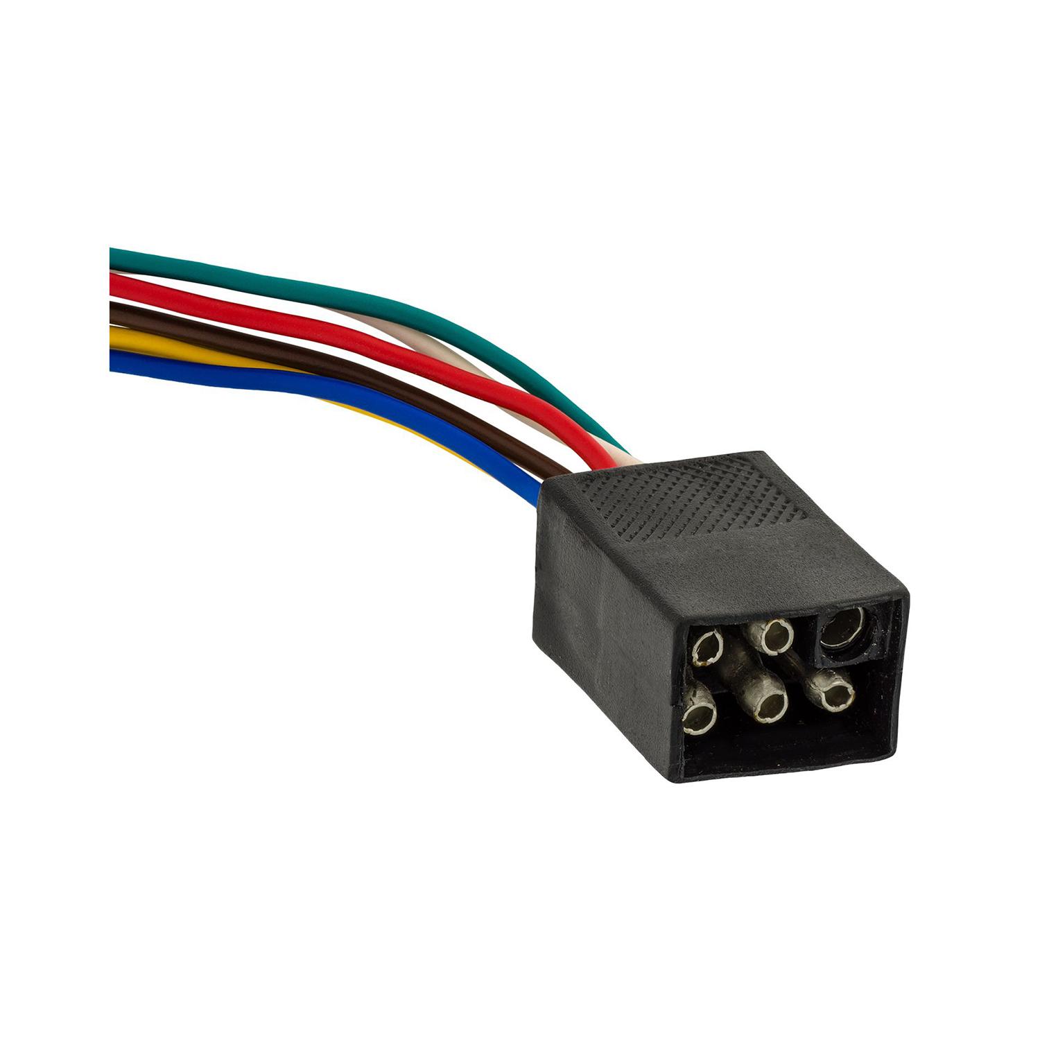 Auveco No. 11434 6 Way Male Trailer Connector, Quantity - 5