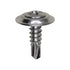 Auveco No. 11449 #8-18 X 5/8" Phillips Oval Ctrsk Wash SEMS Tek - Chrome, Quantity - 100