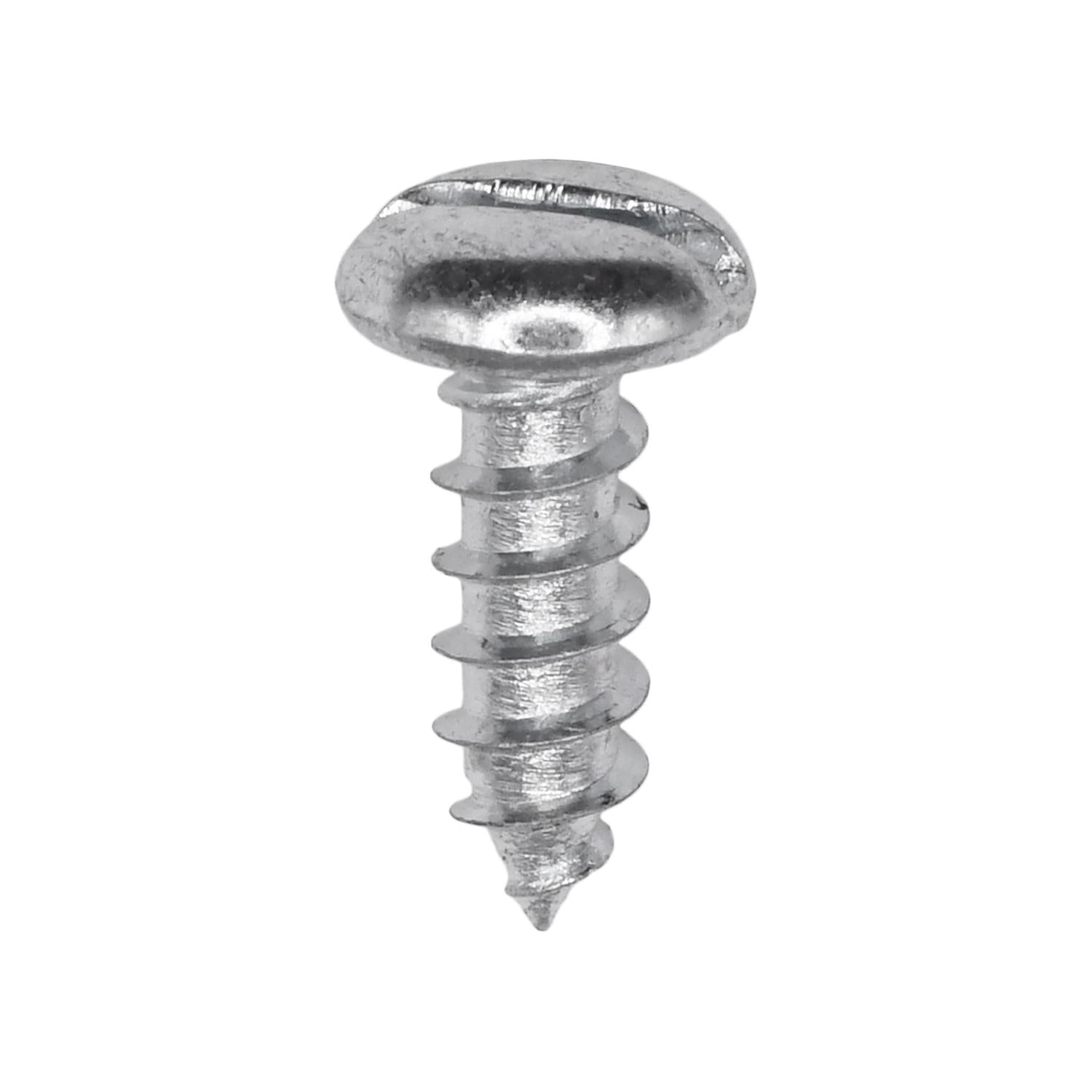 Auveco No. 1146 #8 X 1/2" Slotted Pan Head Tapping Screw AB - Zinc, Quantity - 100