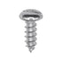 Auveco No. 1146 #8 X 1/2" Slotted Pan Head Tapping Screw AB - Zinc, Quantity - 100