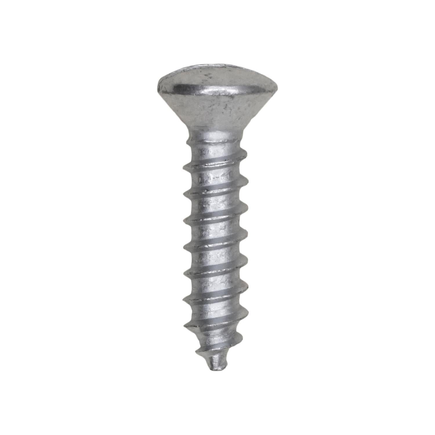Auveco No. 1149 #8 X 3/4" Slotted Head Oval AB Tapping Screw - Zinc, Quantity - 100