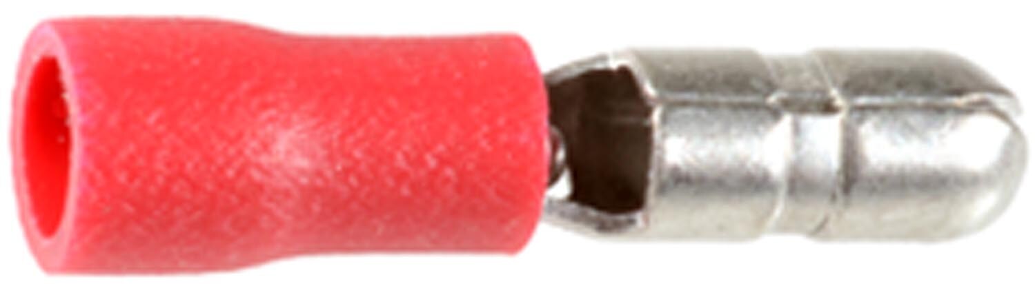 Auveco No. 11604 Male Snap Plug Solderless Terminal Red - Universal, Quantity - 50