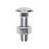 Auveco # 11771 Bumper Bolt 7/16"-14 X 1-1/2" Uncapped With Nuts - Zinc. Qty 25.