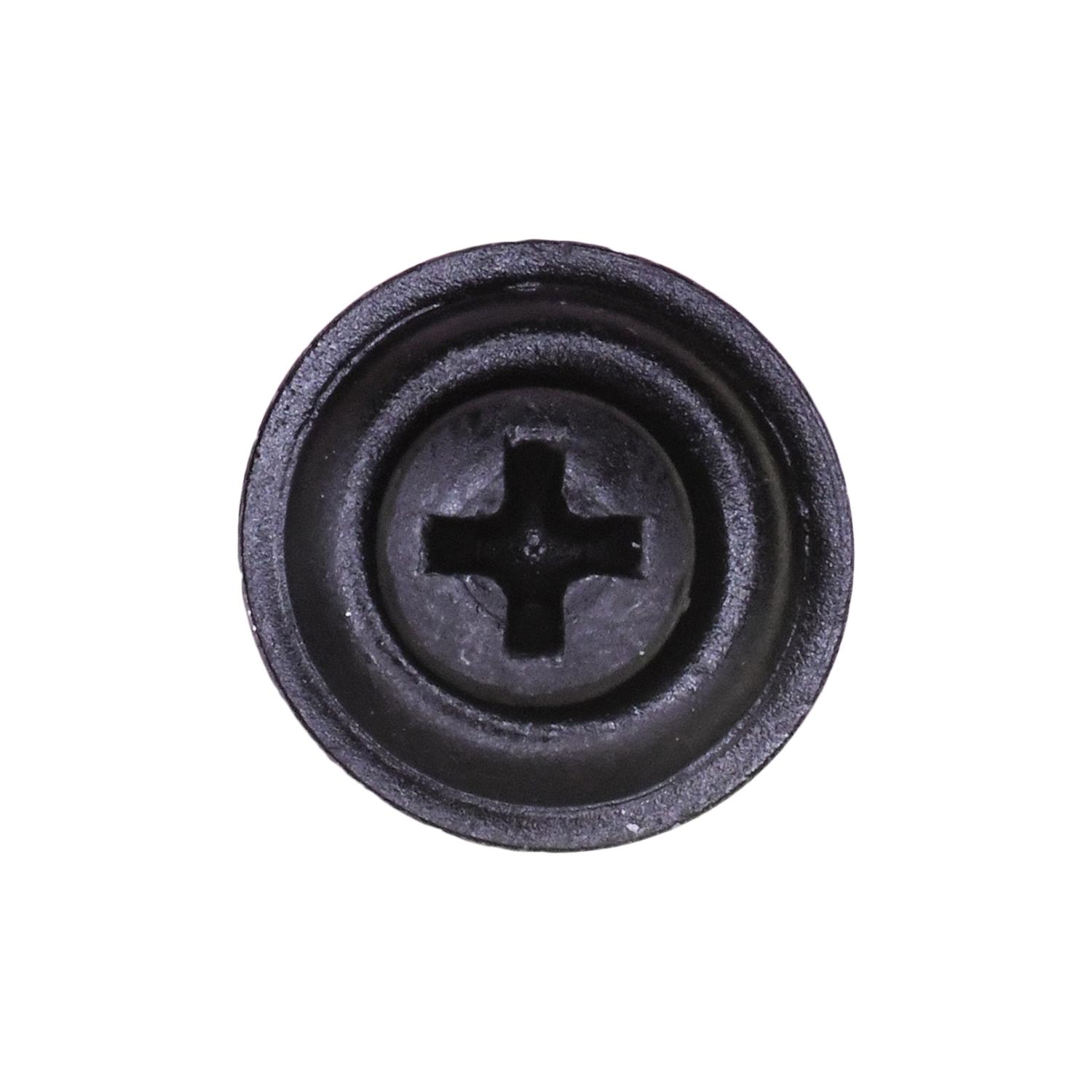 Auveco No. 11786 #6 X 1" Phillips Oval Head AB Tapping SEMS - Black Phosphate, Quantity - 100