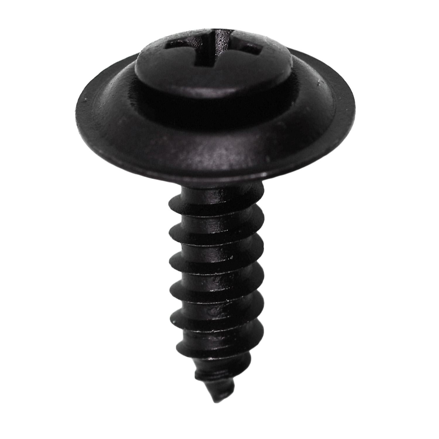 Auveco No. 11791 #10 X 3/4" Phillips Oval #8 Head AB Tapping SEMS - Black, Quantity - 50