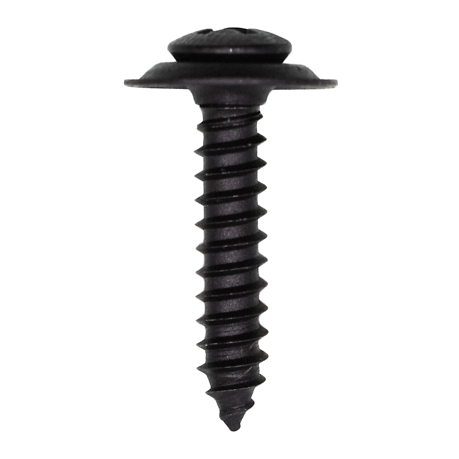 Auveco No. 11792 #10 X 1" Phillips Oval #8 Head AB Tapping SEMS - Black, Quantity - 50