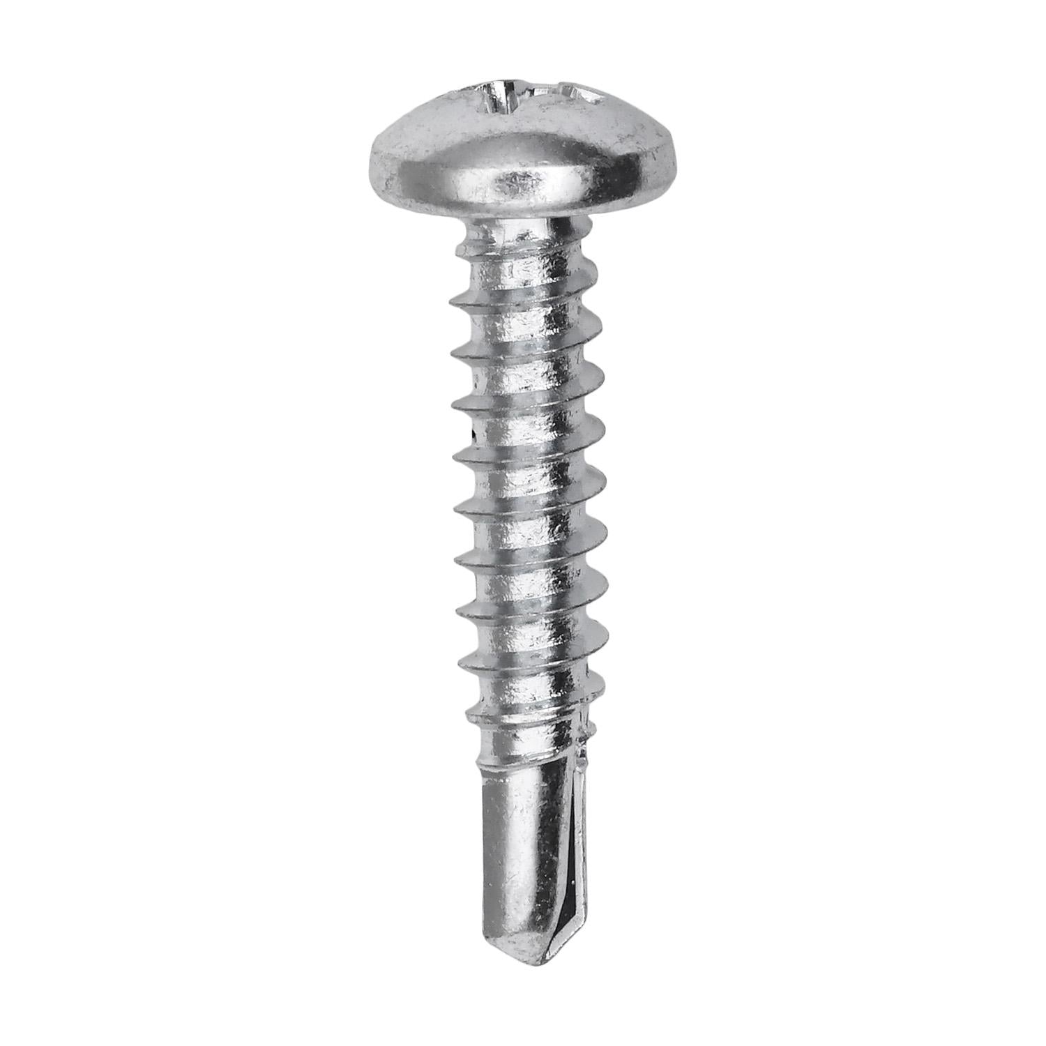 Auveco # 11904 #8 X 1" Phillips Pan Head Number 2 Teks Screw - Zinc. Qty 100.