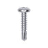 Auveco No. 11905 #12 X 1" Phillips Pan Head #2 Teks Screw - Zinc, Quantity - 50
