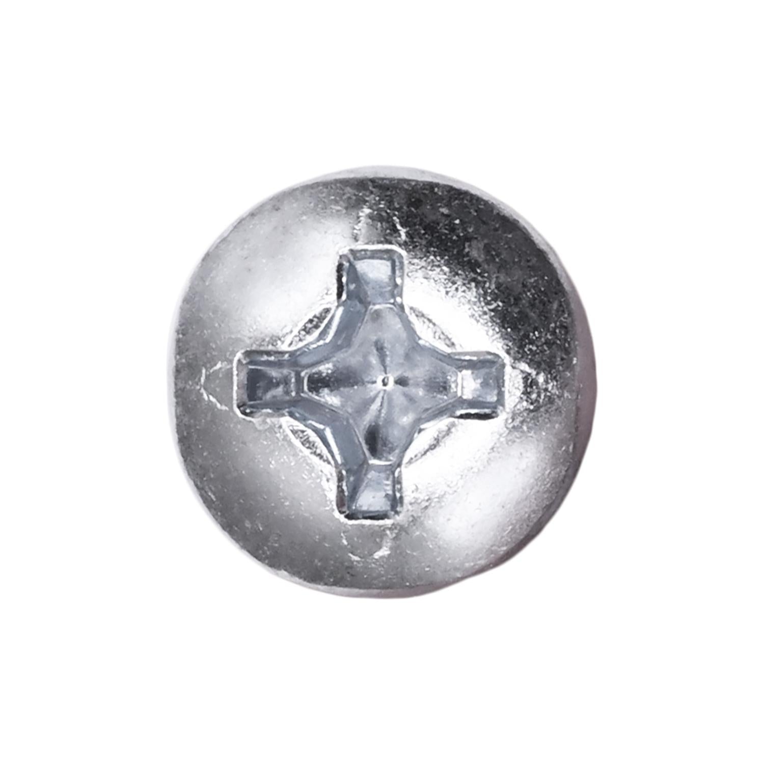 Auveco No. 11905 #12 X 1" Phillips Pan Head #2 Teks Screw - Zinc, Quantity - 50