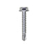 Auveco No. 11906 #8 X 1" Indented Hex Washer Head #2 Teks Screw - Zinc, Quantity - 100