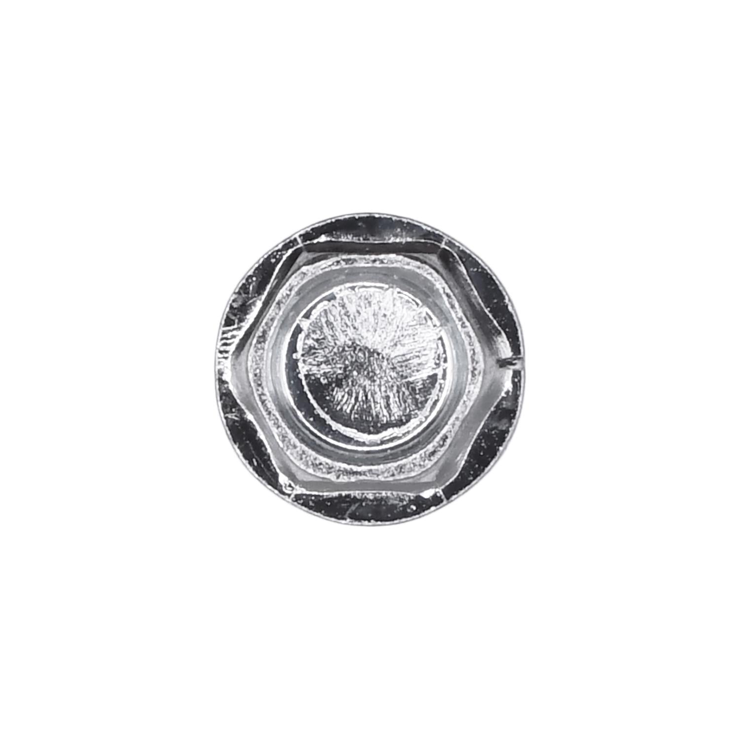 Auveco # 11908 #8 X 1-1/2" Indented Hex Washer Head Number 2 Teks Screw - Zinc. Qty 50.