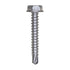 Auveco # 11909 #10 X 1-1/4" Indented Hex Washer Head Number 3 Super Teks - Zinc. Qty 50.