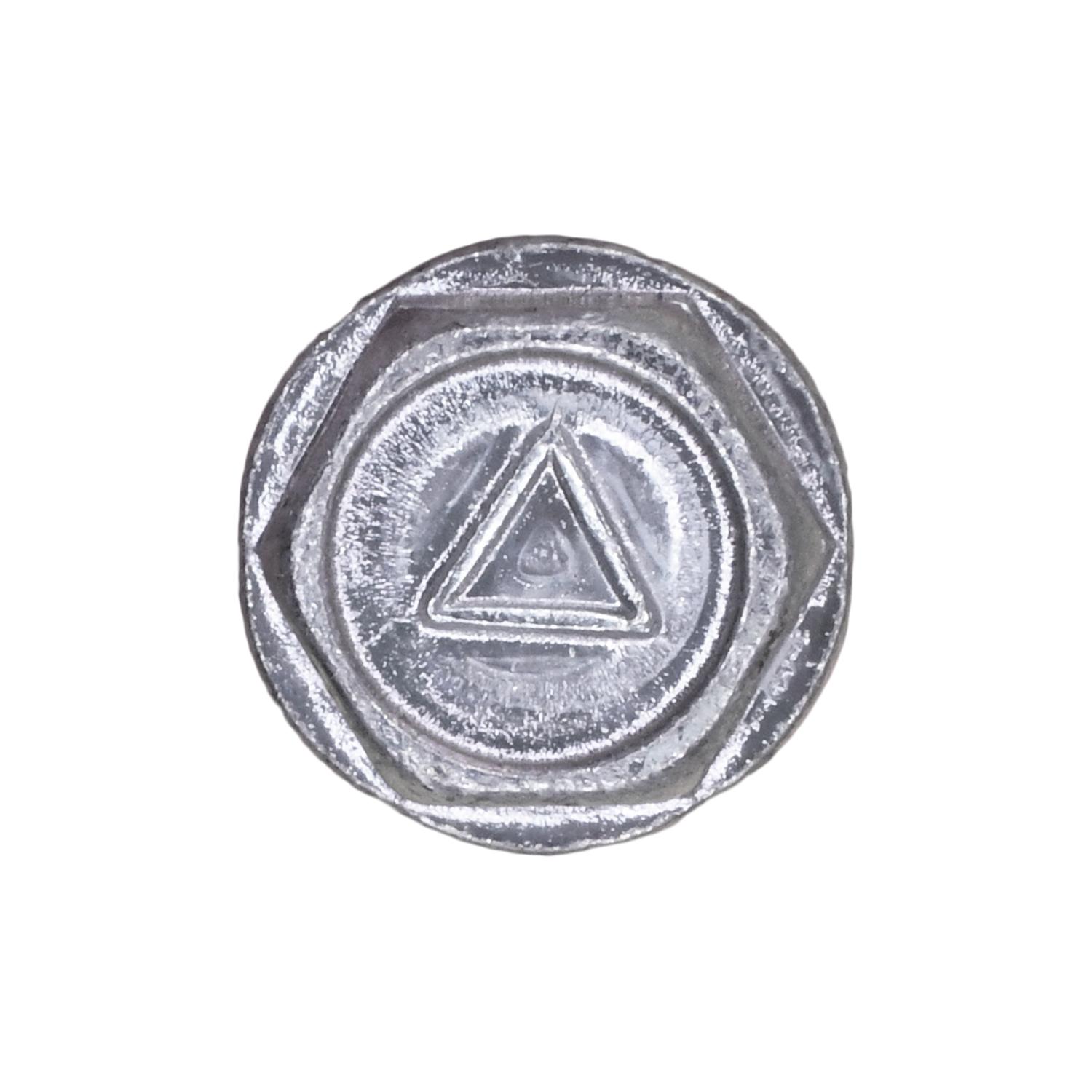 Auveco # 11909 #10 X 1-1/4" Indented Hex Washer Head Number 3 Super Teks - Zinc. Qty 50.