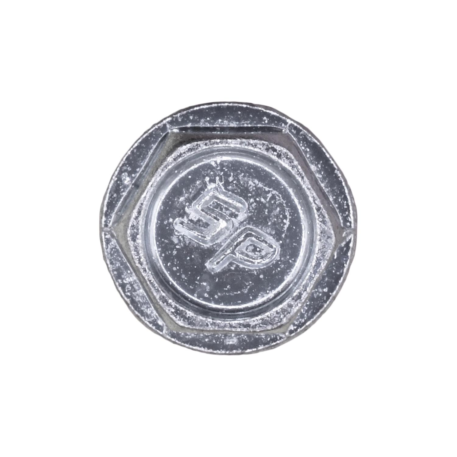 Auveco No. 11910 #10 X 1-1/2" Indented Hex Washer Head #3 Super Teks - Zinc, Quantity - 50
