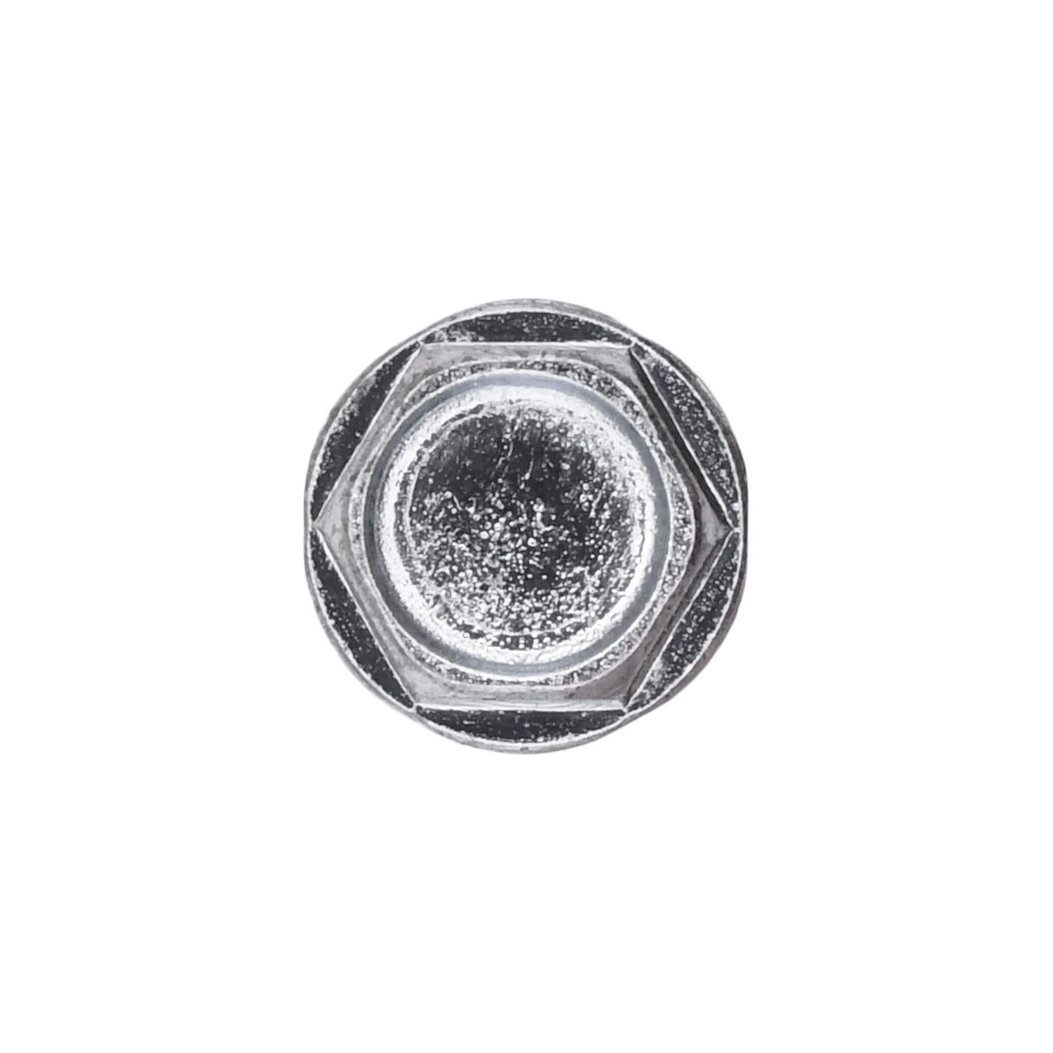 Auveco No. 11911 #12 X 1" Indented Hex Washer Head #3 Super Teks - Zinc, Quantity - 25