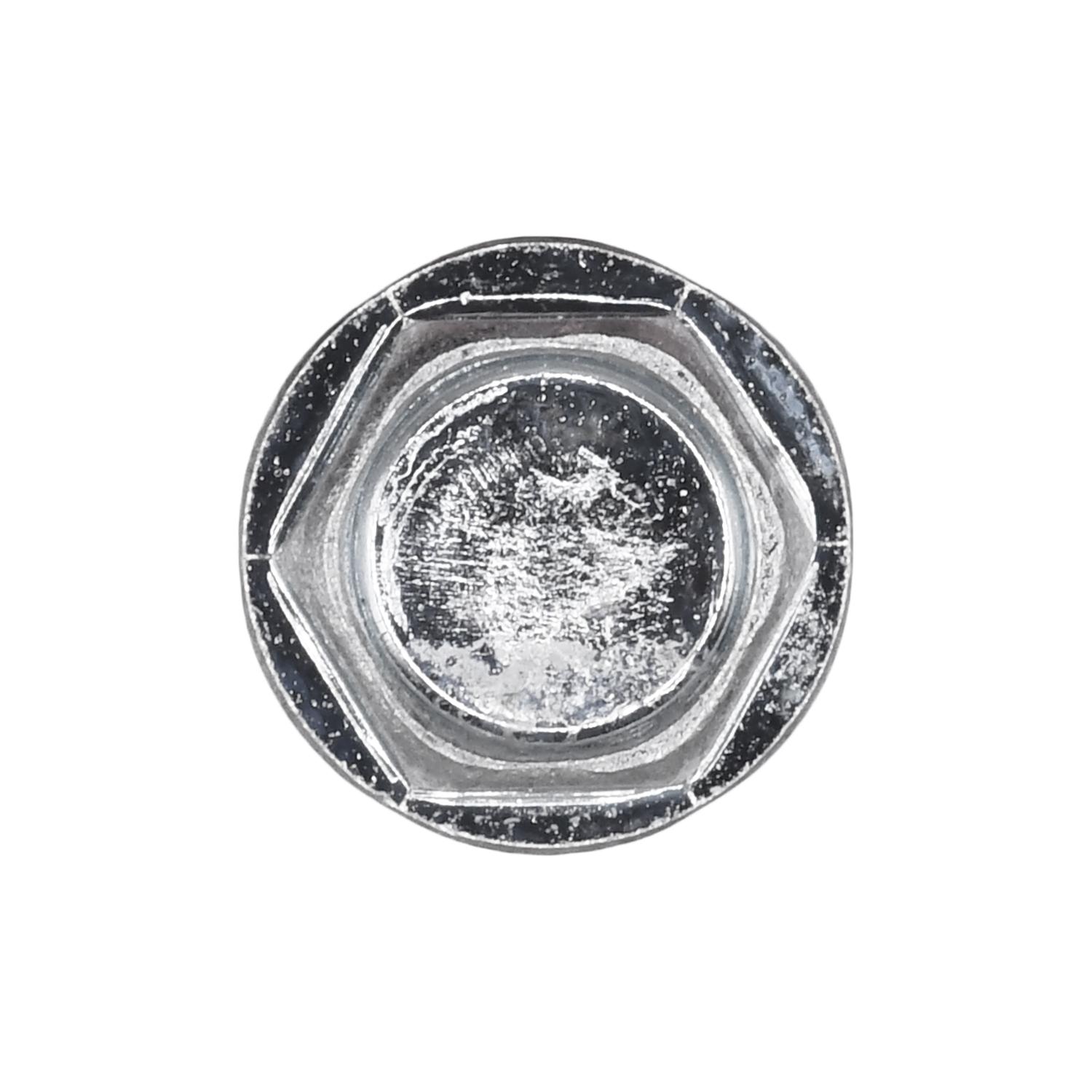 Auveco No. 11912 #12 X 1-1/4" Indented Hex Washer Head #3 Super Teks - Zinc, Quantity - 25