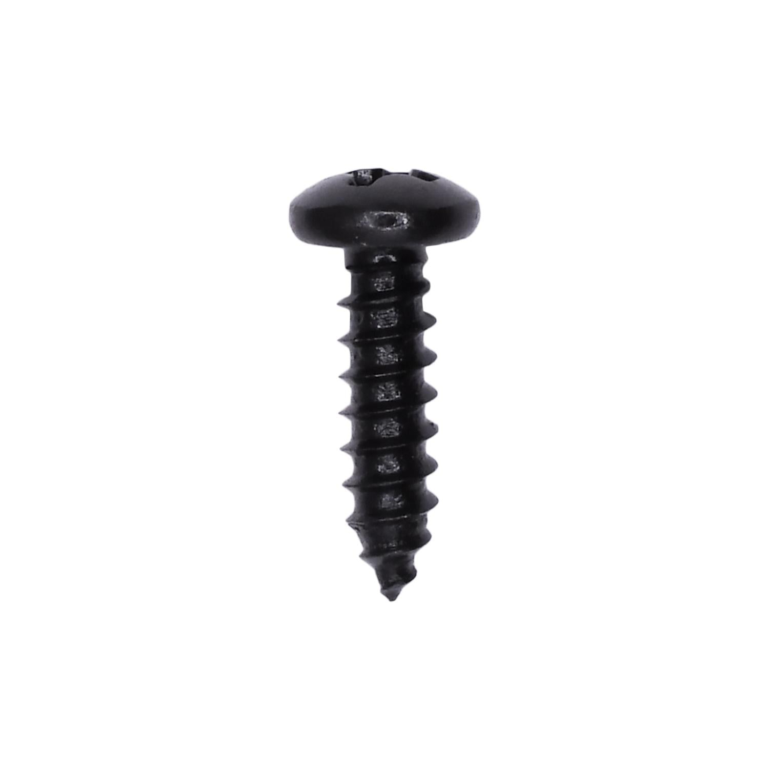 Auveco No. 11917 #6 X 1/2" Phillips Pan Head Tapping Screw - Black Oxide, Quantity - 100
