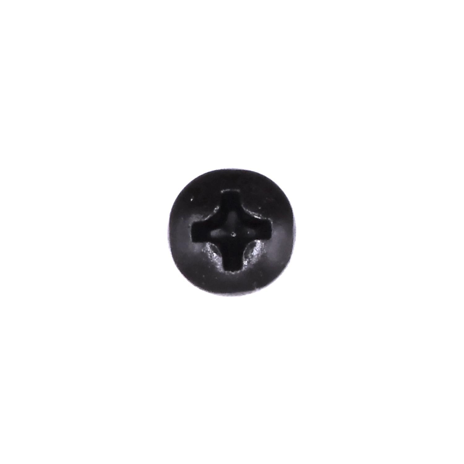 Auveco No. 11917 #6 X 1/2" Phillips Pan Head Tapping Screw - Black Oxide, Quantity - 100