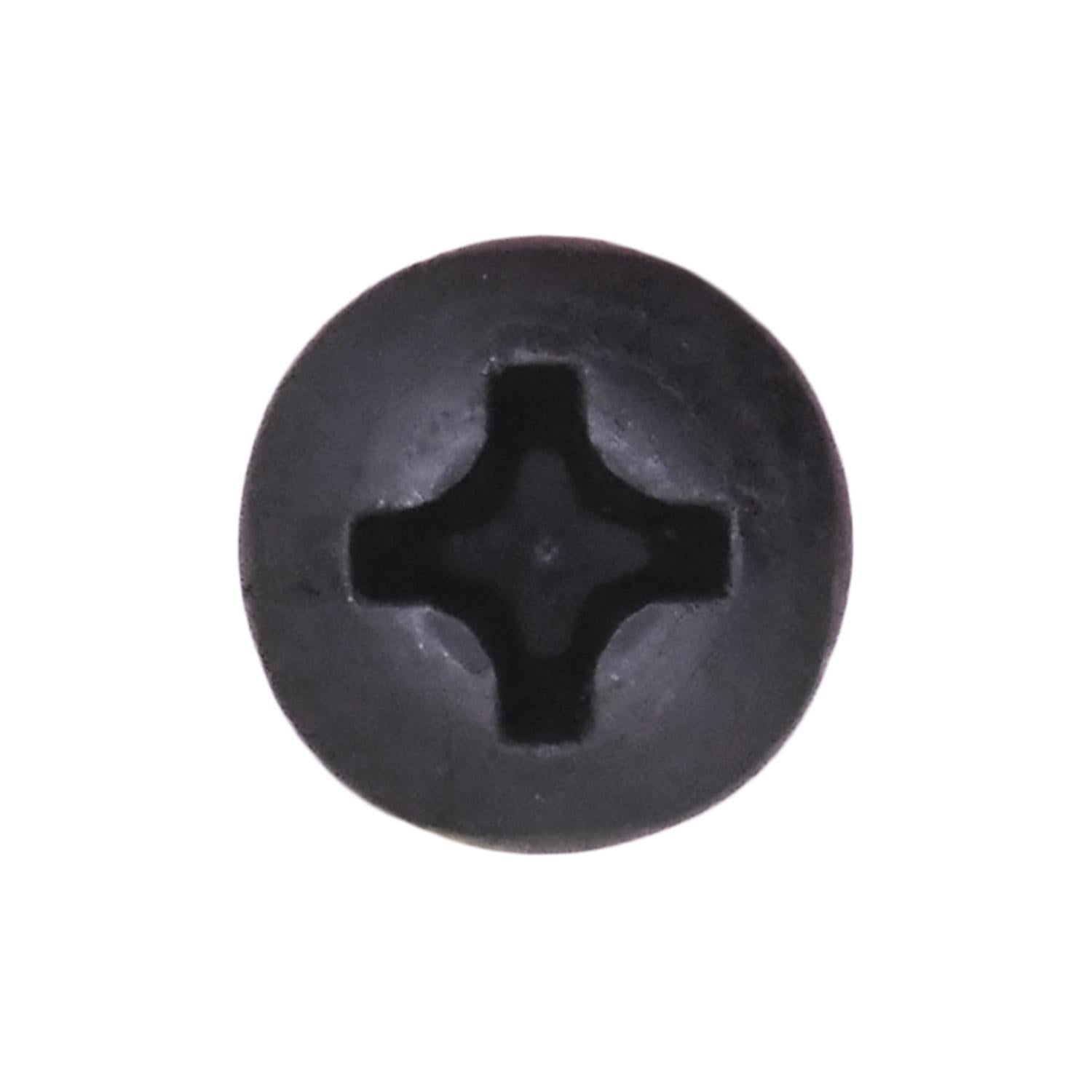 Auveco No. 11918 #6 X 3/4" Phillips Pan Head Tapping Screw - Black Oxide, Quantity - 100