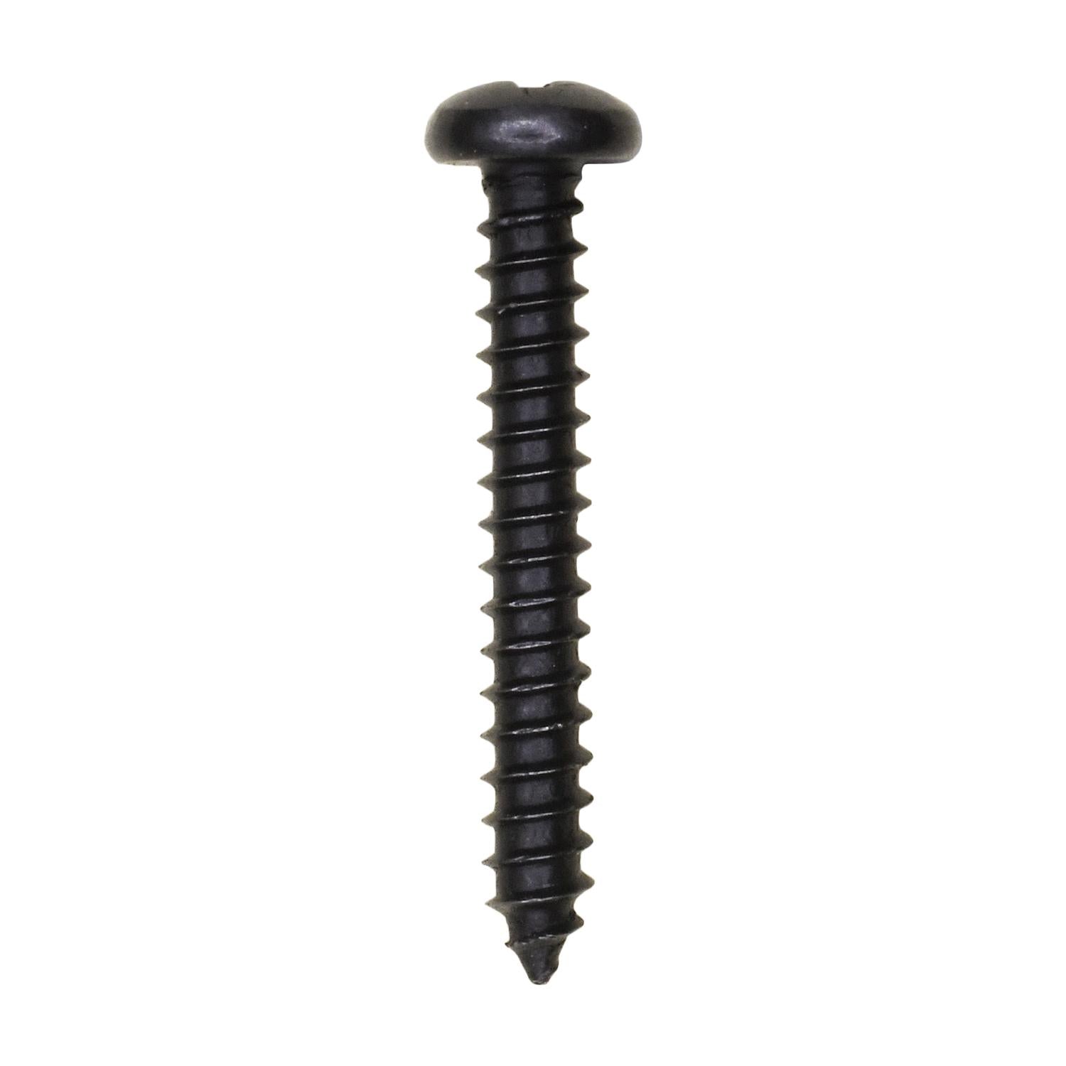 Auveco No. 11919 #6 X 1" Phillips Pan Head Tapping Screw - Black Oxide, Quantity - 100