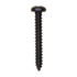 Auveco No. 11919 #6 X 1" Phillips Pan Head Tapping Screw - Black Oxide, Quantity - 100