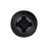 Auveco No. 11919 #6 X 1" Phillips Pan Head Tapping Screw - Black Oxide, Quantity - 100