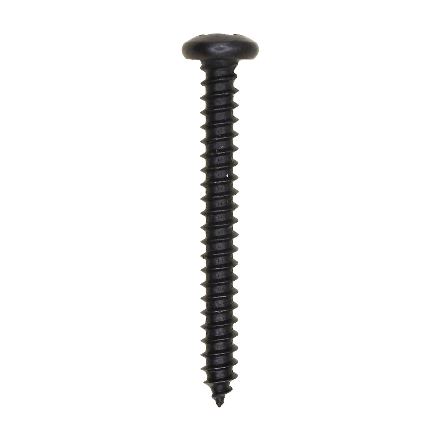 Auveco No. 11920 #6 X 1-1/4" Phillips Pan Head AB Tapping Screw - Black Oxide, Quantity - 100