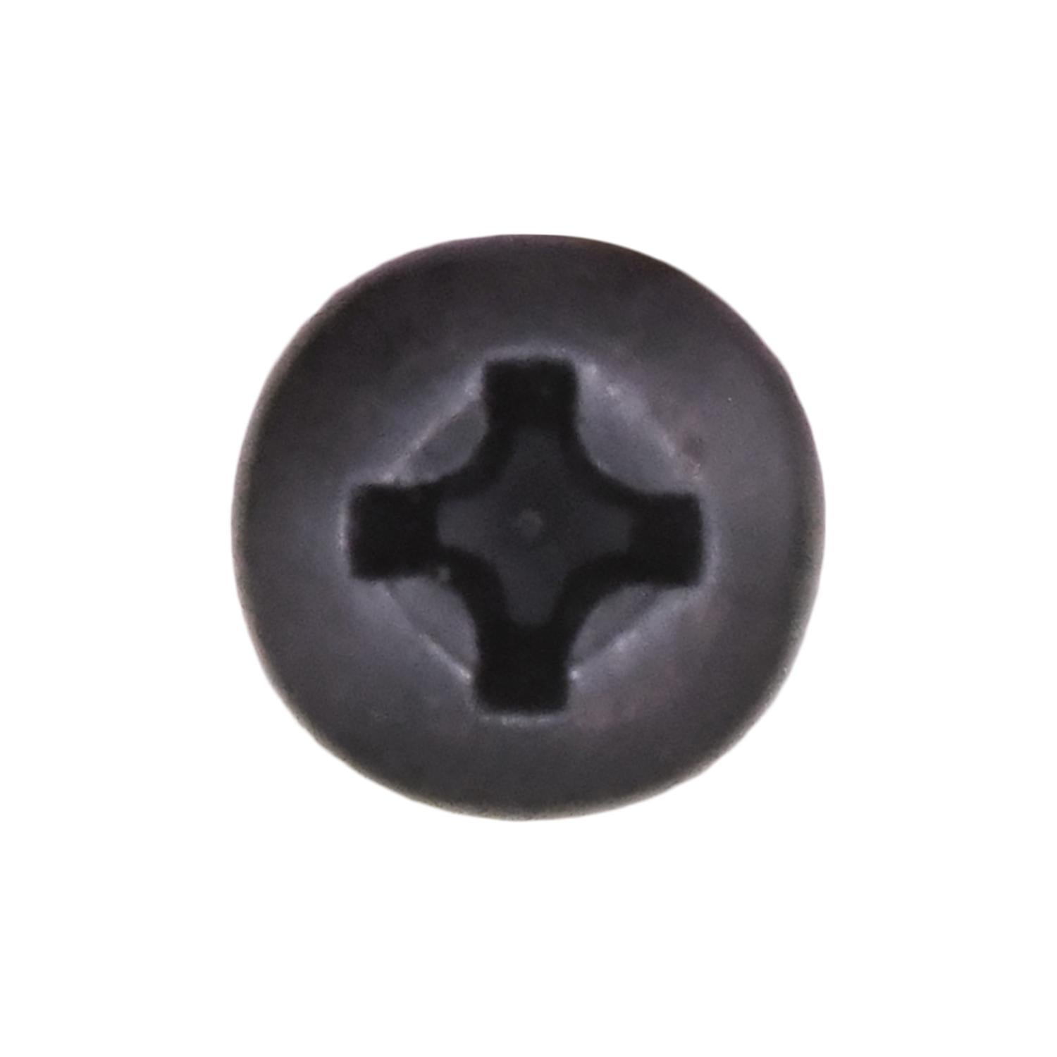 Auveco No. 11920 #6 X 1-1/4" Phillips Pan Head AB Tapping Screw - Black Oxide, Quantity - 100