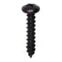Auveco # 11923 #10 X 1" Phillips Pan Head Tapping Screw - Black Oxide. Qty 50.