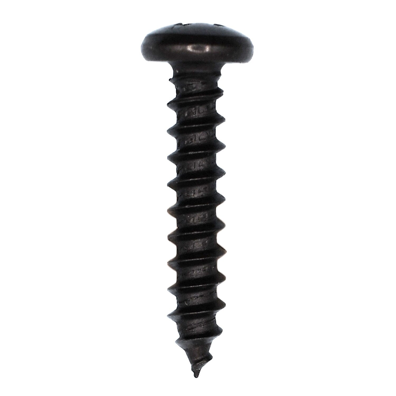 Auveco No. 11923 #10 X 1" Phillips Pan Head Tapping Screw - Black Oxide, Quantity - 50