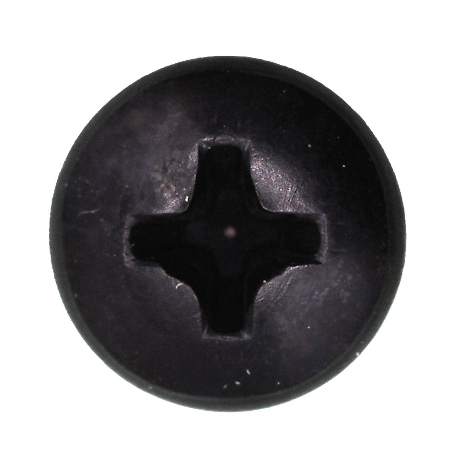 Auveco No. 11923 #10 X 1" Phillips Pan Head Tapping Screw - Black Oxide, Quantity - 50