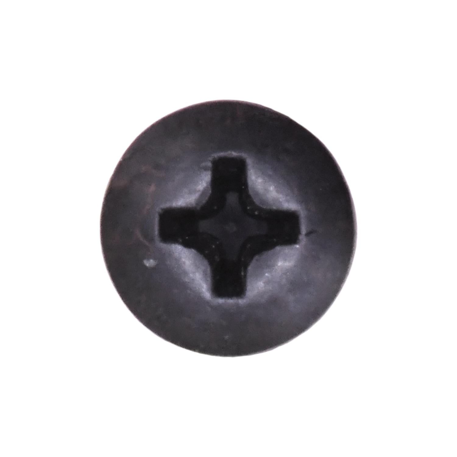 Auveco No. 11924 #10 X 1-1/4" Phillips Pan Head Tapping Screw - Black Oxide, Quantity - 50