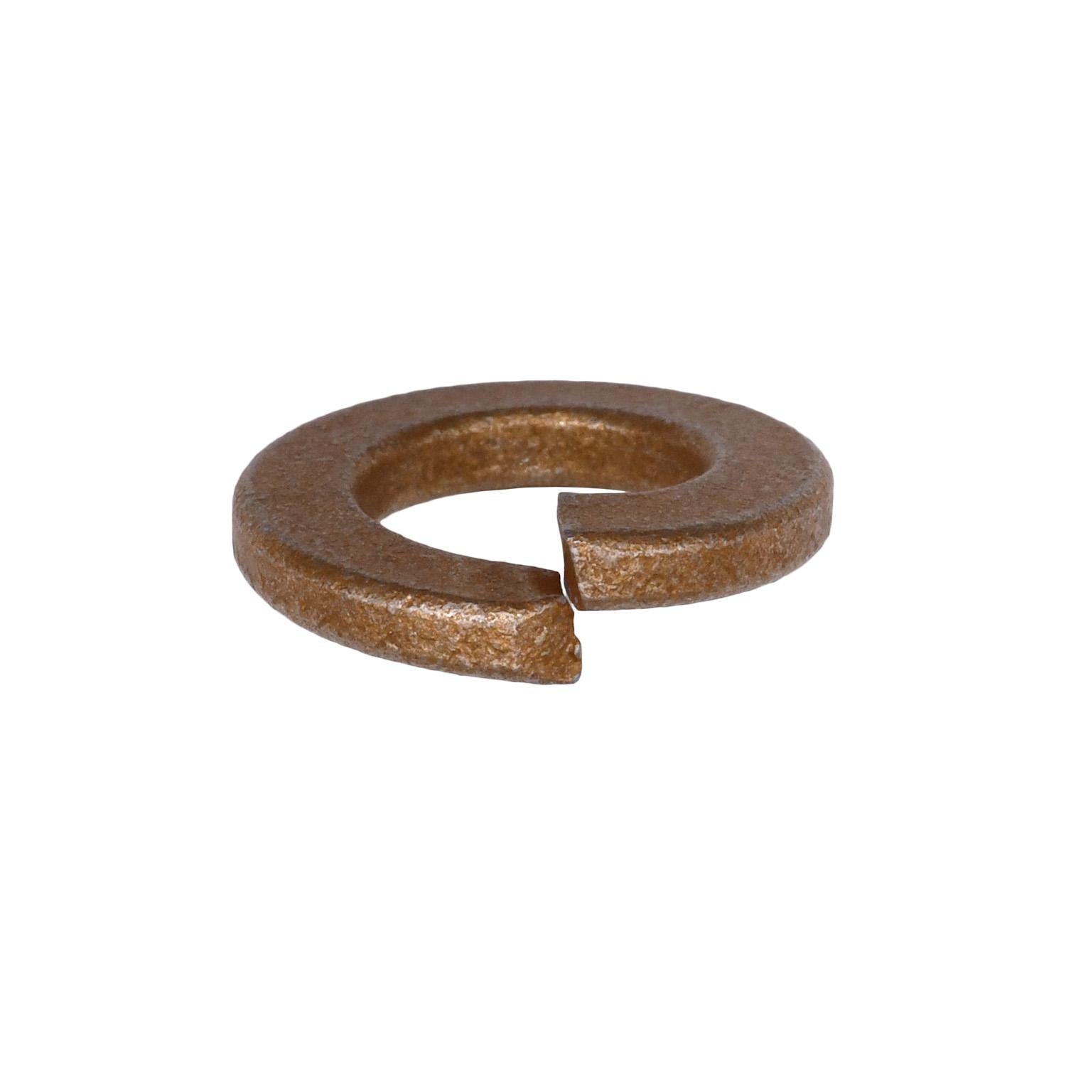 Auveco No. 11927 3/8" High Alloy Split Lock Washer - Zinc/Yellow, Quantity - 100